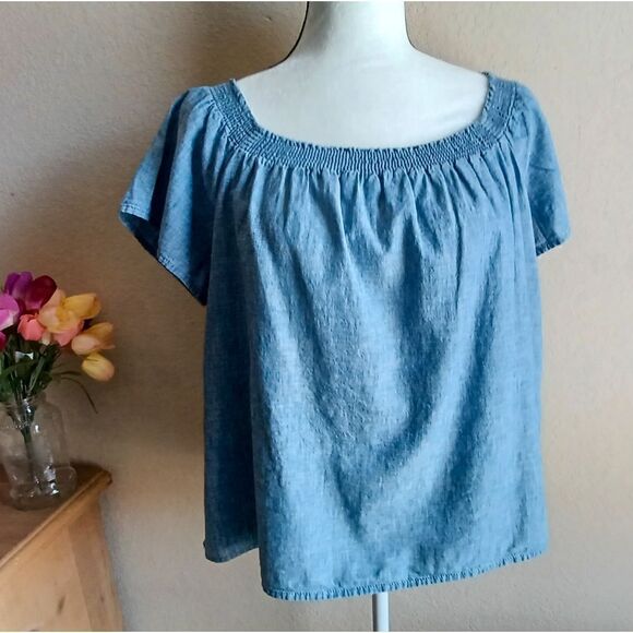 Joie off shoulder short sleeve blouse - Picture 1 of 7